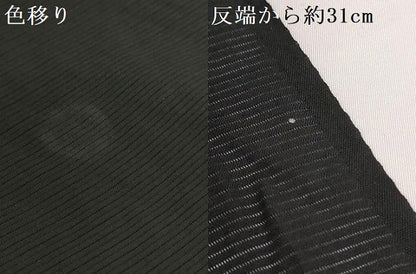 平和屋着物＊夏物　黒紋付　黒反物　着尺　絽　逸品　未使用　DABH2777zzz