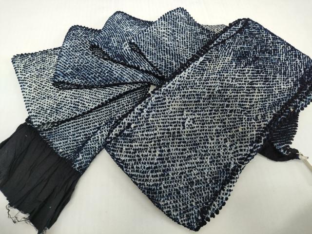 平和屋着物＊夏物　男性　有松鳴海絞り　反物　着尺　湯のし前　三浦絞り　綿　逸品　未使用　DABH2780zzz