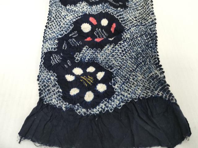 平和屋着物＊夏物　有松鳴海絞り　浴衣　反物　着尺　湯のし前　花繋ぎ　綿　逸品　未使用　DABH2782zzz
