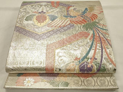 平和屋着物◎九百佐賀錦　六通柄袋帯　織匠宝文　金銀糸　正絹　逸品　DABH2806qp