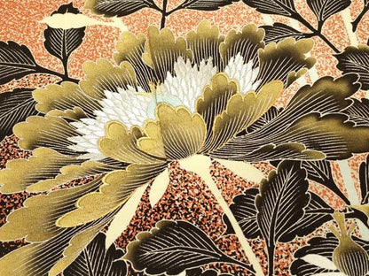 平和屋着物■豪華黒留袖　刺繍　草花文　金銀糸　三越扱い　正絹　逸品　DABH2820qp