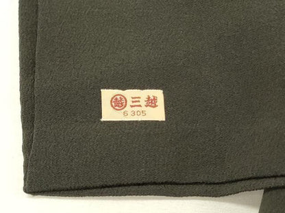 平和屋着物■豪華黒留袖　刺繍　草花文　金銀糸　三越扱い　正絹　逸品　DABH2820qp