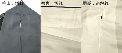 平和屋着物■上質な小紋　抽象間道　暈し染め　正絹　逸品　DABH2833qp