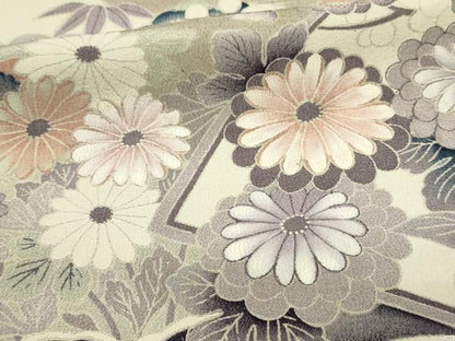 平和屋着物■豪華黒留袖　駒刺繍　尾長鳥花文　金糸　正絹　逸品　DABH2836qp