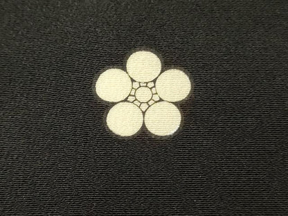 平和屋着物■豪華黒留袖　駒刺繍　尾長鳥花文　金糸　正絹　逸品　DABH2836qp
