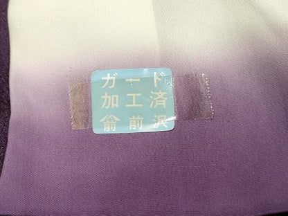 平和屋着物■訪問着　絞り　刺繍　花唐草文　青海波　金彩　正絹　逸品　DABH2844qp