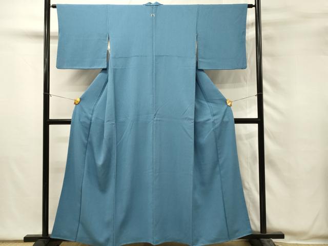 平和屋着物■上質な色無地　作家物　寿光織　薄縹色　証紙付き　正絹　逸品　DABH2852qp