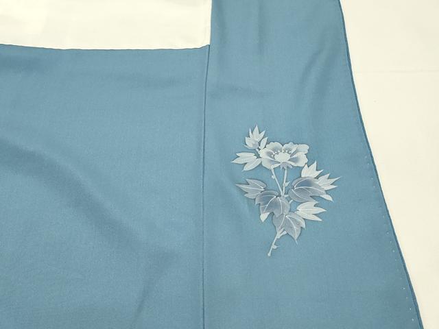 平和屋着物■上質な色無地　作家物　寿光織　薄縹色　証紙付き　正絹　逸品　DABH2852qp
