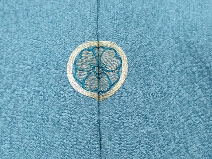平和屋着物■上質な色無地　作家物　寿光織　薄縹色　証紙付き　正絹　逸品　DABH2852qp