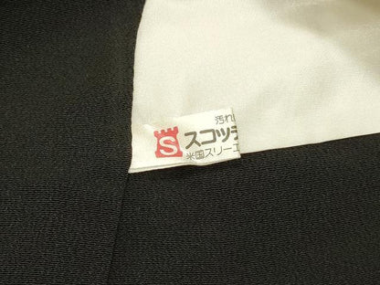 平和屋着物■豪華黒留袖　花車文　金彩　正絹　逸品　DABH2853qp