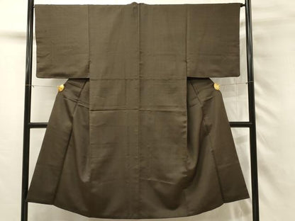 平和屋着物■男性　お召　霞文　正絹　逸品　DABH2866qp
