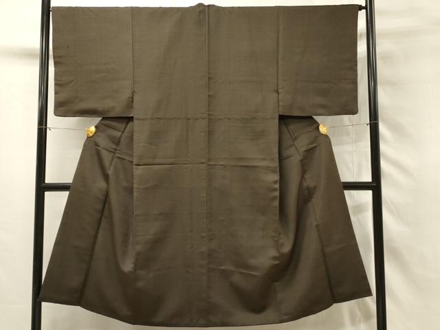 平和屋着物■男性　お召　霞文　正絹　逸品　DABH2866qp