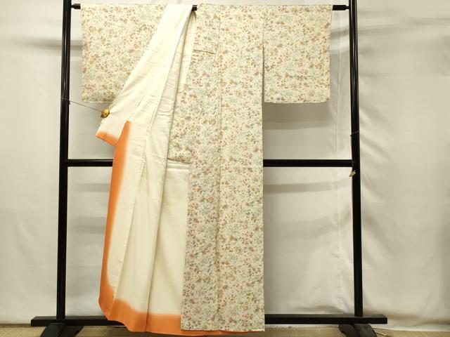 平和屋着物■上質な小紋　花車文　正絹　逸品　DABH2870qp