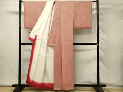 平和屋着物■大変加工の良い総絞り小紋　正絹　逸品　DABH2873qp