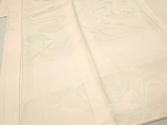 平和屋着物■長襦袢　袷　扇面鳳凰地紋　暈し染め　正絹　逸品　DABH2880qp