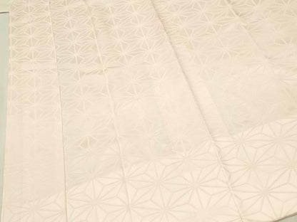 平和屋着物■長襦袢　袷　麻の葉地紋　正絹　逸品　DABH2931qp