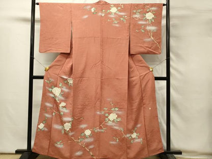 平和屋着物■訪問着　作家物　枝花文　暈し染め　正絹　逸品　DABH2947qp