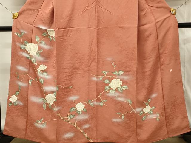 平和屋着物■訪問着　作家物　枝花文　暈し染め　正絹　逸品　DABH2947qp