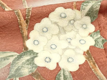 平和屋着物■訪問着　作家物　枝花文　暈し染め　正絹　逸品　DABH2947qp