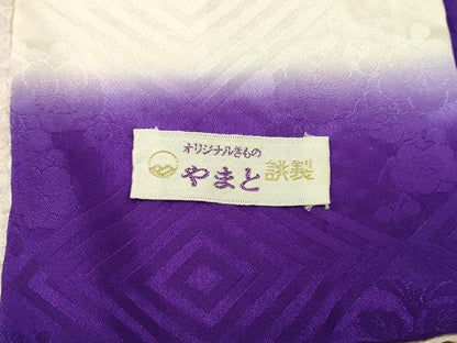 平和屋着物■豪華振袖　駒刺繍　絞り　地紙花文　牡丹　暈し染め　銀彩　やまと誂製　正絹　逸品　DABH2952qp