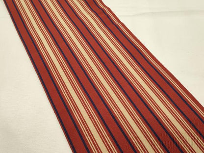 平和屋着物◎本場筑前博多織　半幅帯　間道　証紙付き　正絹　逸品　DABH2985qp