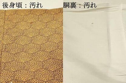 平和屋着物■上質な小紋　菊尽くし　正絹　逸品　DABH3015qp