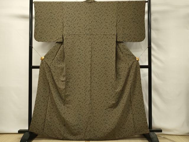 平和屋着物■上質な小紋　抽象文様　正絹　逸品　DABH3017qp