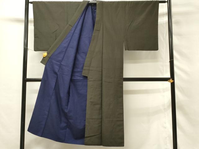 平和屋着物■男性　紬　縞　正絹　逸品　DABH3025qp