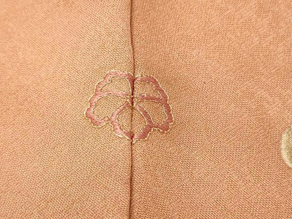 平和屋着物■訪問着　刺繍　エ霞花文　白鷺　暈し染め　金彩　正絹　逸品　DABH3041qp