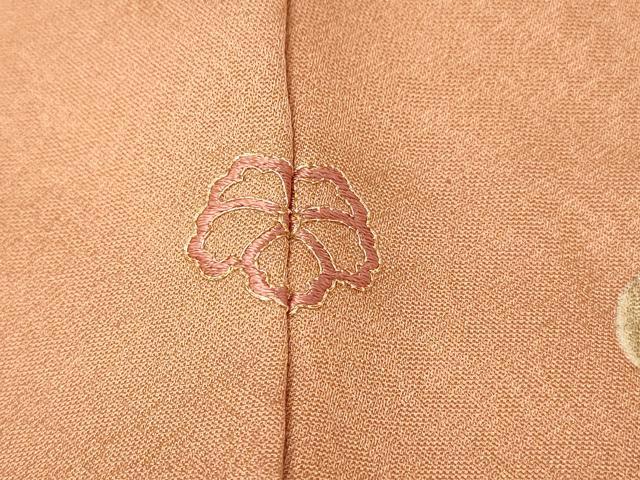 平和屋着物■訪問着　刺繍　エ霞花文　白鷺　暈し染め　金彩　正絹　逸品　DABH3041qp