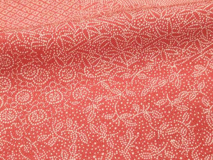 平和屋着物■江戸小紋　雲取り花文　正絹　逸品　DABH3049qp