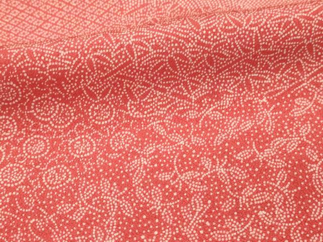 平和屋着物■江戸小紋　雲取り花文　正絹　逸品　DABH3049qp