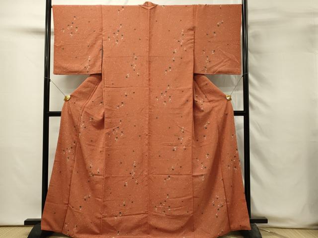 平和屋着物■上質な小紋　絞り　舞花文　高島屋扱い　正絹　逸品　DABH3055qp