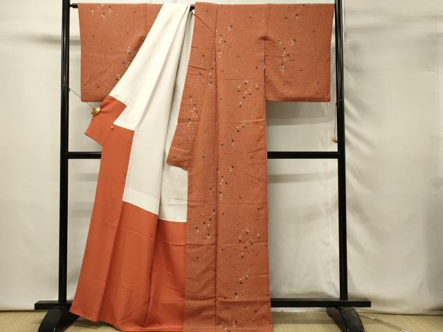 平和屋着物■上質な小紋　絞り　舞花文　高島屋扱い　正絹　逸品　DABH3055qp