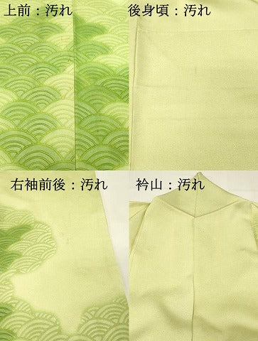 平和屋着物■訪問着　青海波　暈し染め　正絹　逸品　DABH3056qp