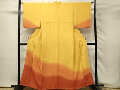 平和屋着物■訪問着　花鞠地紋　暈し染め　正絹　逸品　DABH3061qp