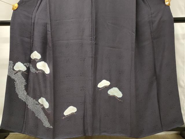 平和屋着物■訪問着　絞り　枝松文　金彩　正絹　逸品　DABH3065qp