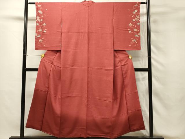 平和屋着物■訪問着　霞文　舞桜　暈し染め　金彩　正絹　逸品　DABH3066qp