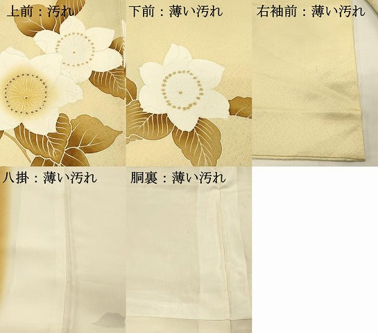 平和屋着物■訪問着　草花文　暈し染め　金彩　正絹　逸品　DABH3068qp
