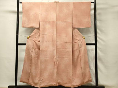 平和屋着物■上質な小紋　刺繍　更紗花唐草文　暈し染め　正絹　逸品　DABH3073qp