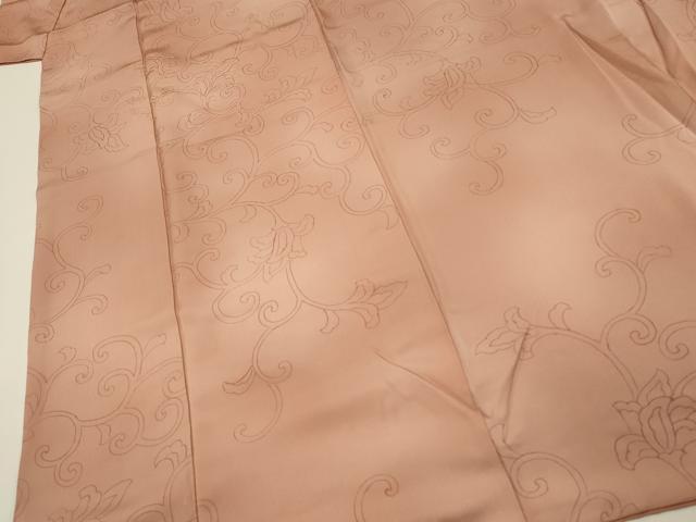平和屋着物■上質な小紋　刺繍　更紗花唐草文　暈し染め　正絹　逸品　DABH3073qp