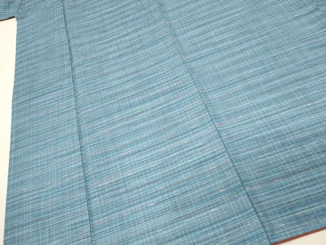平和屋着物■上質な紬　変わり格子　正絹　逸品　未使用　DABH3098qp