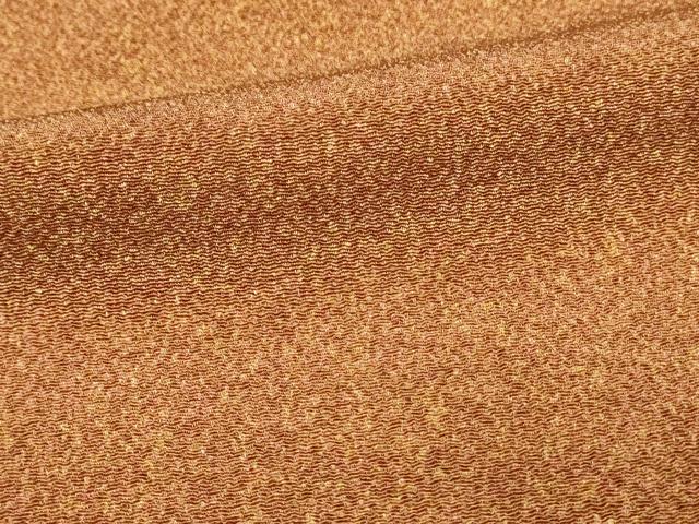 平和屋着物■上質な小紋　霞文　暈し染め　鬼しぼ縮緬　正絹　逸品　DABH3104qp