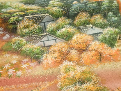 平和屋着物■豪華黒留袖　作家物　飛鳥の里　暈し染め　金彩　正絹　逸品　DABH3107qp