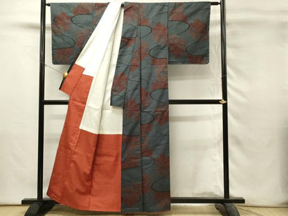 平和屋着物■本場大島紬　7マルキ　流水桐文　正絹　逸品　未使用　DABH3111qp
