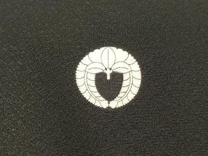 平和屋着物■豪華黒留袖　作家物　寿光織　地紙花文　枝梅　暈し染め　金銀糸　正絹　逸品　DABH3114qp