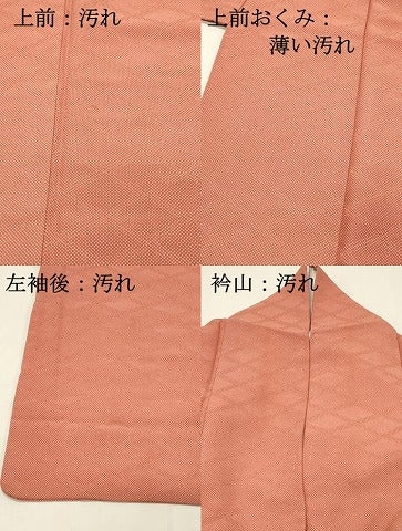 平和屋着物■江戸小紋　菱繋ぎ地紋　行儀　正絹　逸品　DABH3118qp