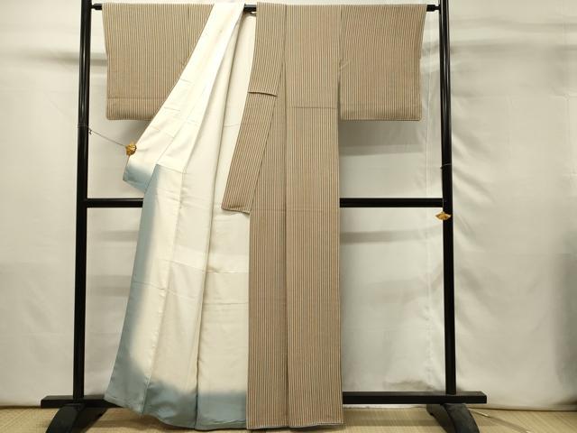 平和屋着物■上質な小紋　間道　正絹　逸品　DABH3121qp