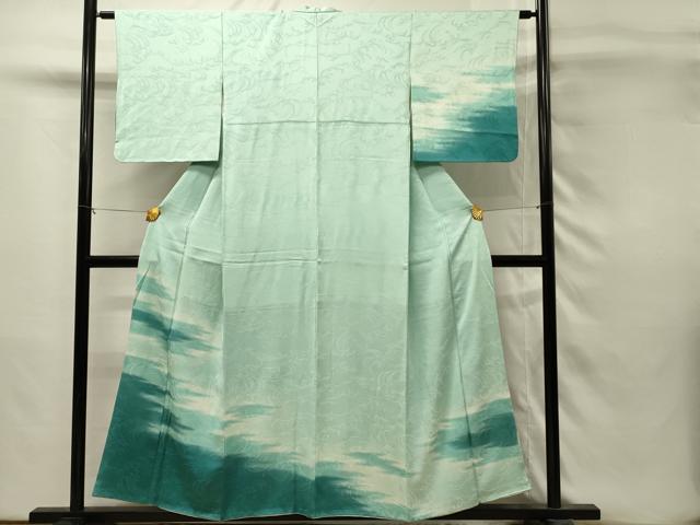 平和屋着物■訪問着　立波地紋　霞文　暈し染め　正絹　逸品　DABH3126qp