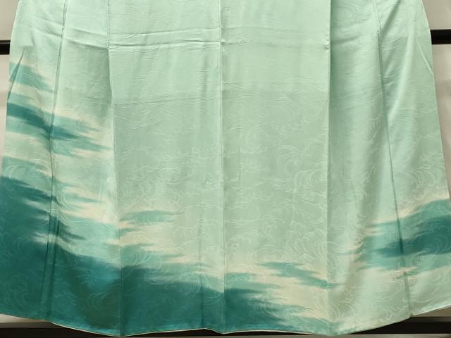 平和屋着物■訪問着　立波地紋　霞文　暈し染め　正絹　逸品　DABH3126qp